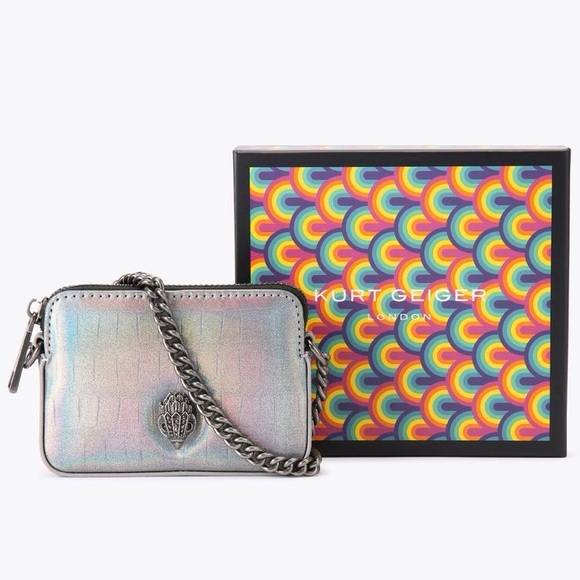 Kurt Geiger Handbags - Kurt Geiger 🪢 NIB! Micro Kensington Iridescent Camera Crossbody Bag
